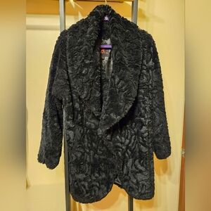 Adrienne Landau Faux Fur Coat